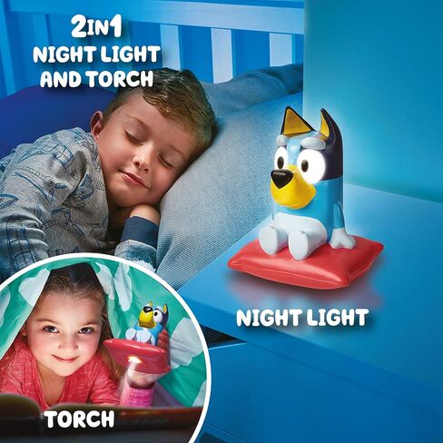 Bluey 2 in 1 Bedtime Handy Flashlight - LED Night Light with Auto-Off Timer in Saudi Arabia