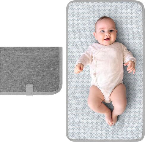 Accmor Portable Diaper Changing Pad, Waterproof Baby Changing Mat, Foldable Portable Travel Changing Pads for Baby, Black in Saudi Arabia
