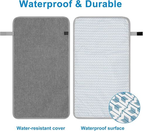 Accmor Portable Diaper Changing Pad, Waterproof Baby Changing Mat, Foldable Portable Travel Changing Pads for Baby, Black in Saudi Arabia