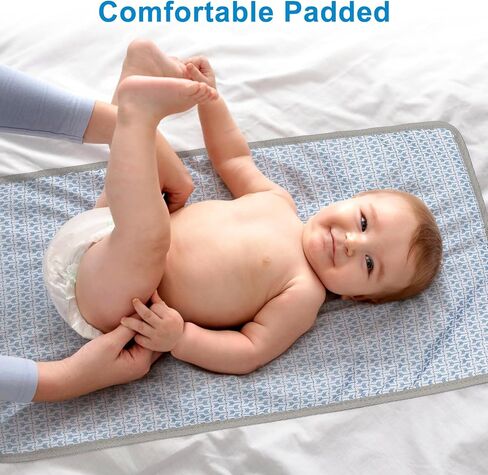 Accmor Portable Diaper Changing Pad, Waterproof Baby Changing Mat, Foldable Portable Travel Changing Pads for Baby, Black in Saudi Arabia