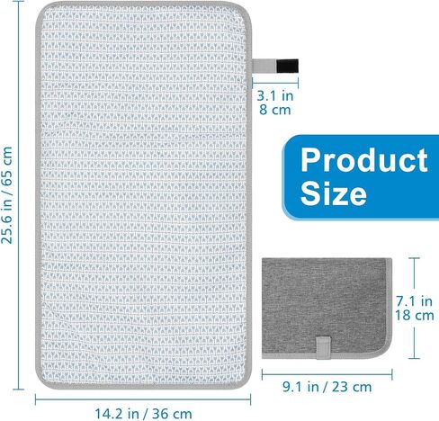 Accmor Portable Diaper Changing Pad, Waterproof Baby Changing Mat, Foldable Portable Travel Changing Pads for Baby, Black in Saudi Arabia