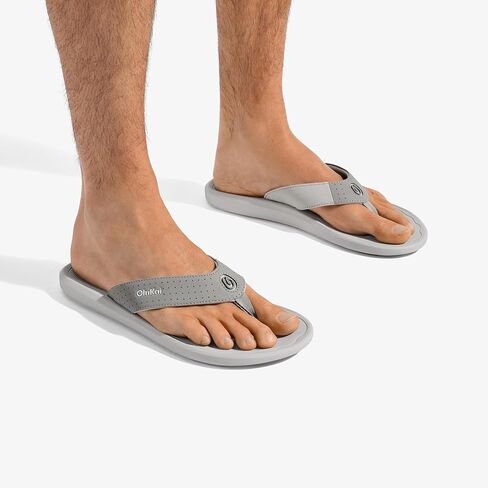 OLUKAI Ki'i Men's Beach Sandals, Quick-Dry Flip-Flop Slides, Water Resistant & Lightweight, Compression Molded Footbed & Ultra-Soft Comfort Fit in Saudi Arabia