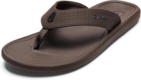 OLUKAI Ki'i Men's Beach Sandals, Quick-Dry Flip-Flop Slides, Water Resistant & Lightweight, Compression Molded Footbed & Ultra-Soft Comfort Fit in Saudi Arabia