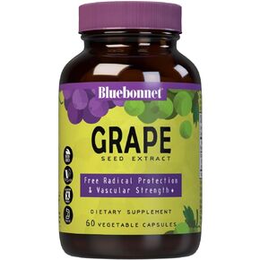 BlueBonnet Super Fruit Grape Seed Extract Supplement, 60 Count, White (743715008403)