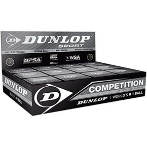 Dunlop Competition (Single Dot) Squash Ball BOX (12-Balls)