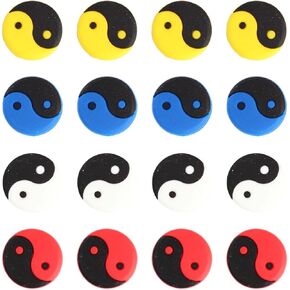 Icysey 12 Pcs Tennis Vibration Dampeners Silicone Racket Shock Absorbers Tennis Racket Accessories for Tennis Players in Kuwait