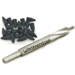 Binding Mount Drill Bit - Binding Mounting Drill Bits, Accessories to Set Bindings on Skis, Includes 25 Binding Hole Plugs to Close Open Holes, for All Ski Bindings (3.6 x 7.5mm)