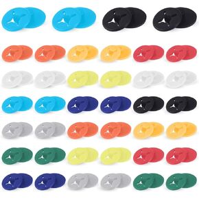 KALIONE 40 Pcs Running Bib Clips Race Number Fixing System Race Marathon Number Buckle Running Race Bib Clips, Number Plate Fasteners Holders(Random Color)