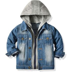 Admireme Baby Boys Girls Denim Jacket Kids Toddler Button Down Jeans Jacket Top Coat Outerwear Casual Clothes