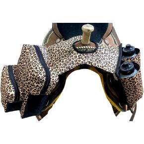 Showman Cheetah Print Insulated Nylon Horn Bag w/Water Bottles in Kuwait