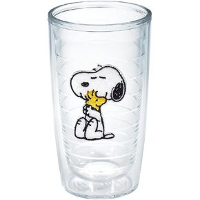 Tervis Peanuts Snoopy and Woodstock Tumbler, 16-Ounce, Clear, No Lid -