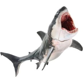 PNSO Prehistoric Animal Models:Patton The Megalodon (Big White Shark) 6.2"