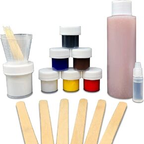 TRUE COMPOSITES Premium Gelcoat Repair Kit-Complete Set with Hardener, Measuring Cup, Coloring Agent-Remove Scratch, Crack, Leak, Chips from Boats Auto Kayak Jetski-Marine Grade-Use with Fiberglass