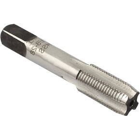 Boxonly Pipe Thread Tap, G1/8 55 Degree 4 Flutes High Speed Steel HSS Cylindrical Machine Threading Tap for Clean and or Re-Thread Damaged or Jam Pipe Threads, 1pcs