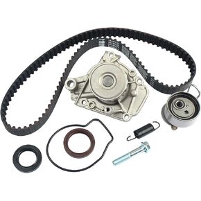 KUSATEC TCK312 Engine Timing Belt Kit with Water Pump Fit for 2001-2005 Honda Civic 1.7L L4; 95312K1 GTK0312