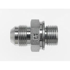 Brennan Industries 7001-06-18 Steel Straight Conversion Adapter Fitting, 9/16"-18 Male JIC x M18 x 1.5 MMORR