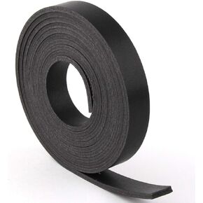 lalatia Double Sided Faux Leather Strip Crafts Strap 1 Inch Wide Black 2 Yards Long