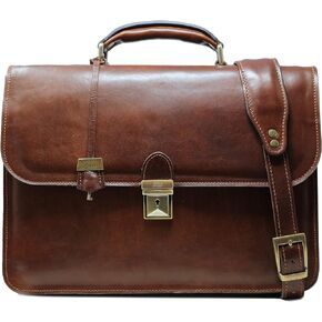 حقيبة أعمال جلدية محببة بالكامل من Floto Duomo in Kuwait