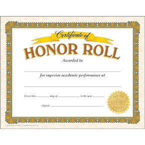 شهادات TREND Enterprises, Inc. Honor Roll الكلاسيكية، 30 قيراطًا