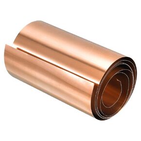 uxcell Copper Sheet Roll, 2000mm x 100mm x 0.1mm 99.9% Pure Copper Strip Metal Foil Plate for Electrical DIY Projects