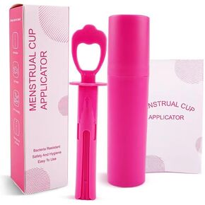 Menstrual Cup & Tampon Applicator + Period Cup Remover - Make Insertion & Removal Easy - Not for Menstrual Discs - Every Woman Can Now Use Menstrual Cups