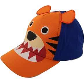 ABG Accessories Toddler Boys Cotton Baseball Cap with Assorted Animal Critter Designs, Age 2-4