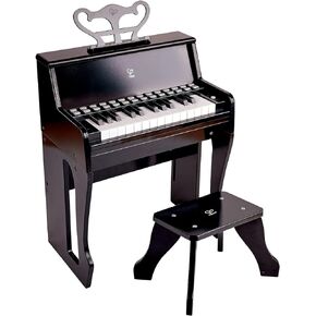 Hape Learn with Lights Black Piano with Stool