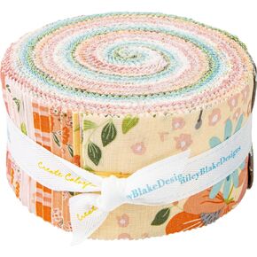 Sandy Gervais Spring's in Town Rolie Polie 40 2.5-inch Strips Jelly Roll Riley Blake RP-14210-40