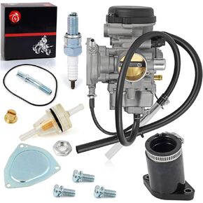MOTO1988 Carburetor Carb & Intake Manifold Boot For Yamaha Big Bear 400 2000 2001 2002 2003 2004 2005 2006 Carb