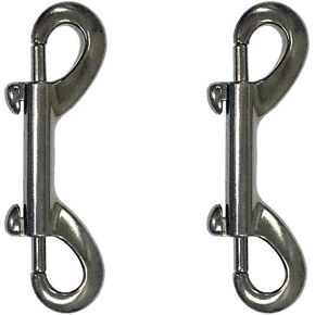 Snap Hooks Double Ended Bolt Snaps Trigger Snaps Clasp Buckle Trigger Clips Best Spring Pet Buckle Key Chain for Linking Dog Leash Collar Handmade Crafts Project, Plating and Oil Seal, 5PCS Gold