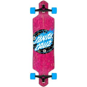 Santa Cruz Floral Flame Dot Drop Thru Pre-Built Longboard Complete