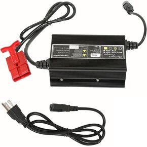waltyotur Floor Scrubber Battery Charger 24V 10A for Floor Scrubber with SB120 120A Red Connector