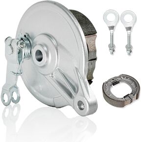 JMCHstore Rear Drum Brake Cover Shoe Kit w/Chain Tensioner for Coleman CT200U BT200X CT200UEX 196cc Hisun 200-3 200-7, Axis M200 Mini bike
