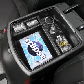 HGWEI Center Console Tray Organizer Compatible with Kia Seltos 2020 2021 2022 2023 2024 Accessories, Armrest Insert Container ABS Secondary Storage Box, Black