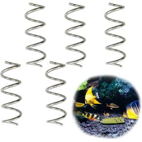 Fish Tank Vegetable Feeder，Aquarium Vegetarian Feeder，Loach pleco Feeder，screwcumber pleco Feeder,Bottom Sinking Fish Feeder，Malawi Cichlid Snail Feeder- 5PCS..