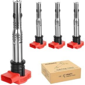 Ignition Coil Pack Replacement for 2.0T 3.2L Audi A4 A5 A6 A3 Q5 SQ5 Q7 S4 S5, VW Passat Jetta GTI CC Tiguan 2006 2007 2008 2009 2010 2011 2012 2013 2014 2015 2016, 06E905115E 06H905115B UF529, 4pcs