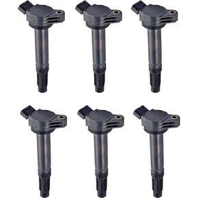 ENA Pack 6 Ignition Coil 3.5L Compatible with Lexus Toyota Sienna Avalon Camry Highlander Rav4 Venza Lexus RX350 IS350 ES350 V6 2007 2008 2009 2010 2011 2012 2013 2014 2015 Coils for UF487 90919A2007