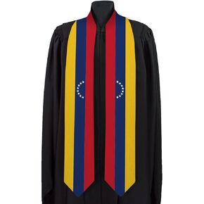 Dheeraja Venezuela Graduation Sash National Flag Graduation Sash/Stole International Study Abroad Adult Unisex Country Flag Graduation Sash (Venezuela)