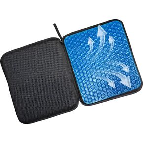 ARREPONT Portable Gel Seat Cushion,Foldable Cushion,Fits Car Seat Stadium Airplanes Travel Long Distance Trips and Drive Relieve Stress, Portable seat Cushion for Travel