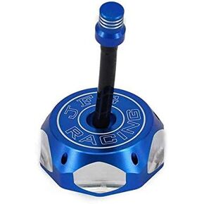 CNC Aluminum Gas Fuel Tank Cap Cover With Breather Valve Air Vent Hose Tube For XR CRF 50 XR50 CRF50 style and clone chinese pit bike Dirt Pit Bike Blue