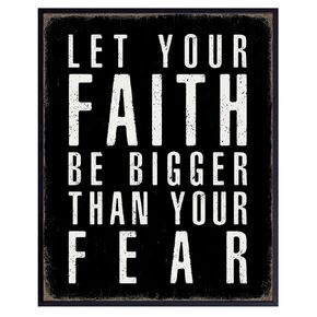 Christian Art Inspirational Wall Decor - Bible Verse Wall Art for Women, Motivational Poster for Men - Jesus, God, Religious Decorations - Encouraging positive Affirmation Christian Gifts - Faith Sign