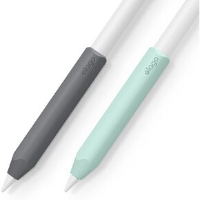 مقبض قلم من Elago مكون من قطعتين متوافق مع قلم Apple (الجيل الأول والثاني) وقلم Apple (USB-C) [وردي جميل ولافندر]