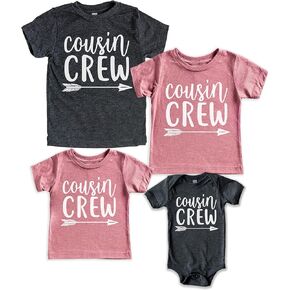 Teeny Fox Cousin Crew Shirts Tee Toddler T-Shirt Baby Bodysuit Set for Family Matching Outfit