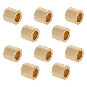 Othmro 10Pcs Sleeve Bearing, 1/4" Bore, 2/5"OD, 1/3" Length Self-Lubricating Bushings for Sliding Parts of Machinery, Printing Presses, Textile Machines Reduce Shaft and Hole Wear