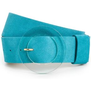 Lizzie Fortunato Women's Louise Belt In Teal Suede in Kuwait