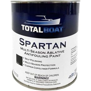 طلاء سفلي مضاد للحشف من توتال بوت سبارتان للقوارب - حماية متعددة المواسم للألياف الزجاجية والخشب والفولاذ (أحمر، جالون) in Kuwait