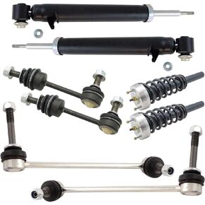 TRQ Front Struts & Links Rear Shocks & Links Compatible with 2007-2013 BMW X5 2008-2014 X6