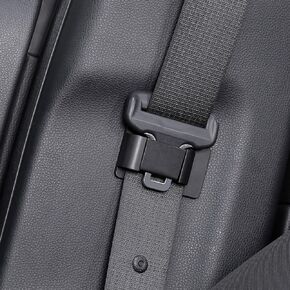 Seat Black Belt Stabilizer ABS Car Seat Belt Positioner Seat Belt Clips Universal Car Interior Seat Belt Trim Reduce Rattling Noise From Collisions（ 4 in a Pack）