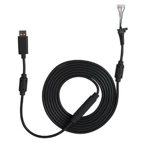 Zopsc Replacement Wire 8.2FT Gamepad Cable with Breakaway Adapter for Controller, USB 4Pin, , (Black)