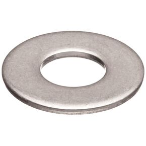 Small Parts 316 Stainless Steel Flat Washer, Plain Finish, 5/8" Hole Size, 11/16" ID, 1-1/2" OD, 0.075" Nominal Thickness (Pack of 10)